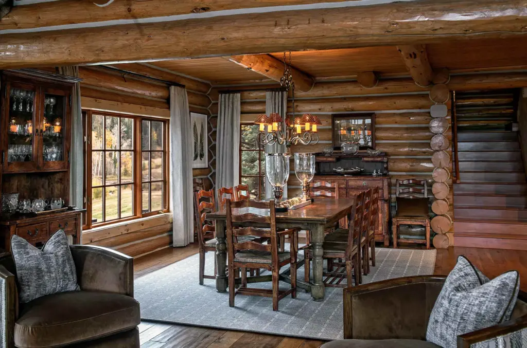 An interior image of the Triple Creek Ranch near Silverthorne....