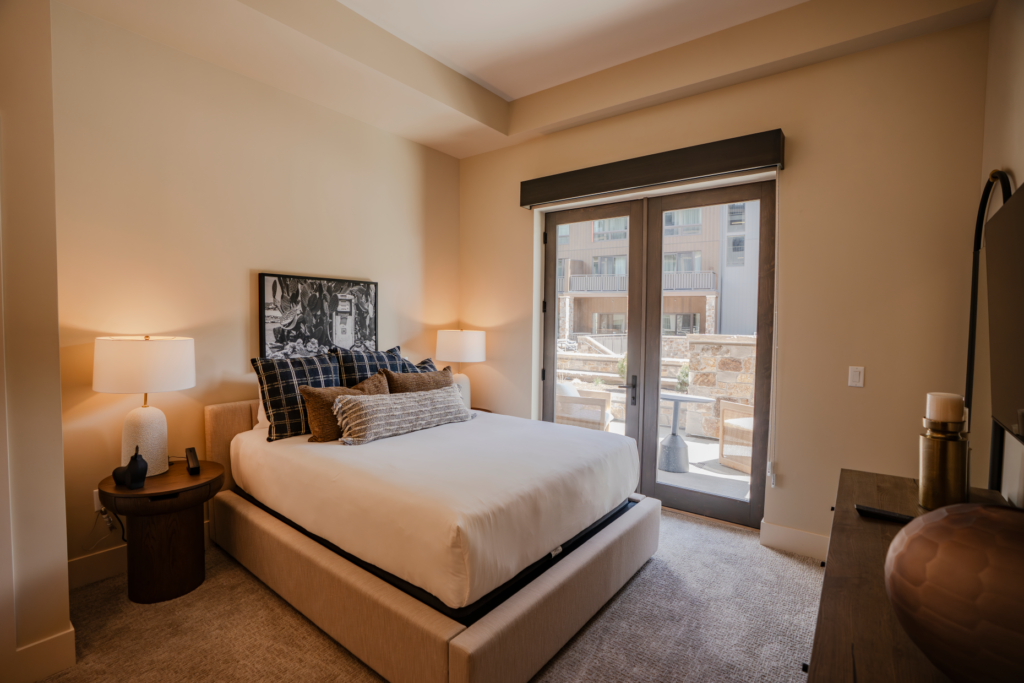 Interior photo of the residences. As Keystoneâs first luxury hotel...