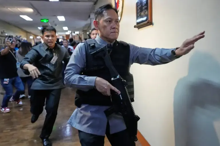 Gunfire breaks out in Philippine Senate where authorities tried to arrest a senator