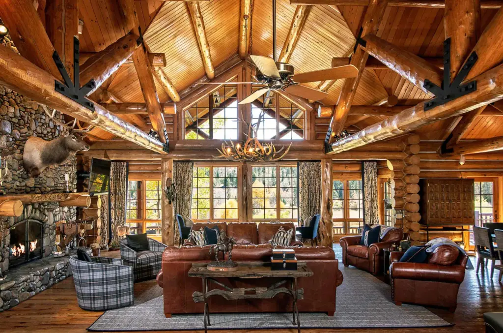 An interior image of the Triple Creek Ranch near Silverthorne....