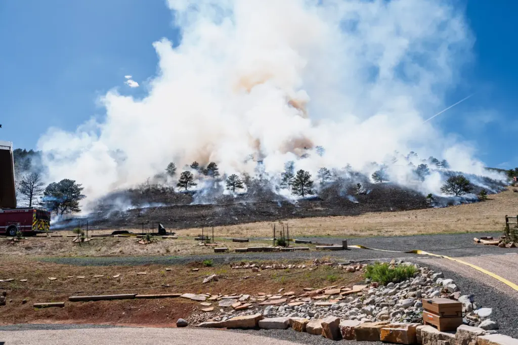 The Sedona Hills Fire in Loveland Monday afternoon (Courtesy of...