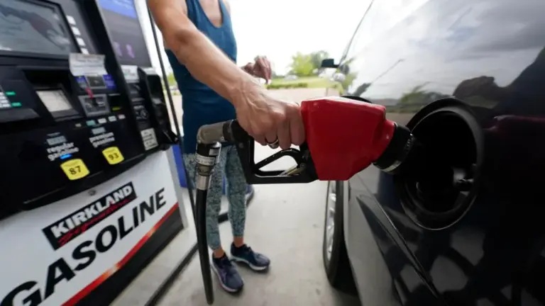 US gas prices fall below $4 for 1st time since March, but still 25% higher than last year
