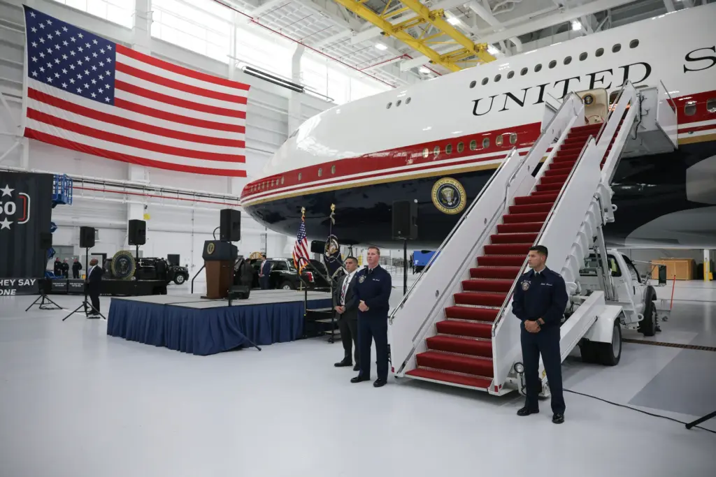 JOINT BASE ANDREWS, MARYLAND – JUNE 19: Members of the...