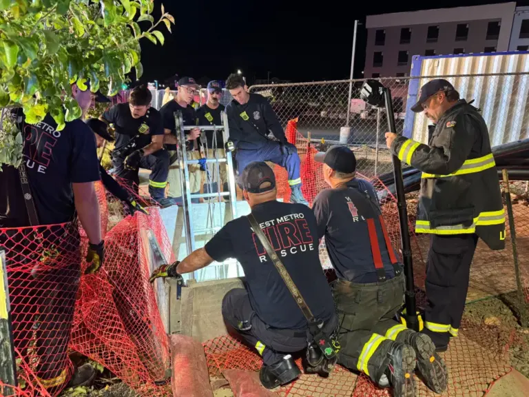 Man rescued from 15-foot-trench in Wheat Ridge after possibly being stuck for nearly 24 hours