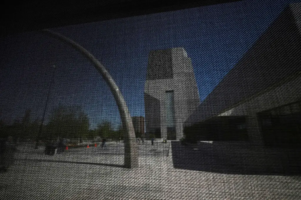A view from a window in the Chicago Public Library at the Obama Presidential Center.