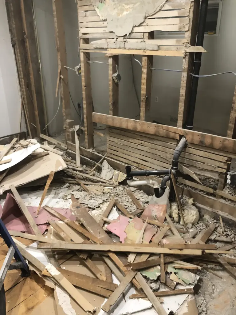 Photos from the renovation work Lauren Kelley and her husband...