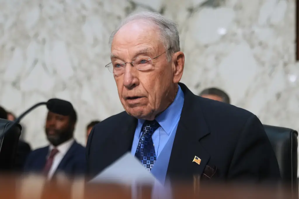 Chairman of the Senate Judiciary Committee Chuck Grassley, R-Iowa, gives opening remarks.
