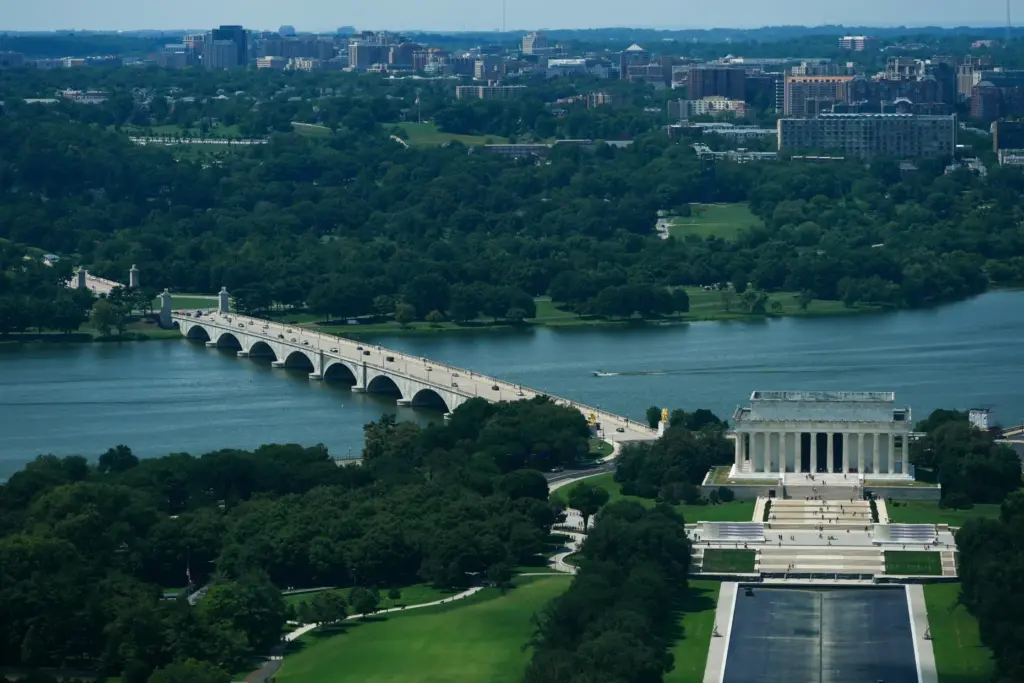 FILE – Memorial Circle, where President Donald Trump has proposed...