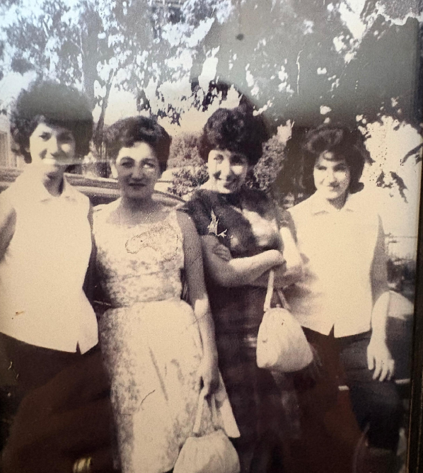 Barbara, Dorothy, Marie, and Dolores Garcia (from left to right)...