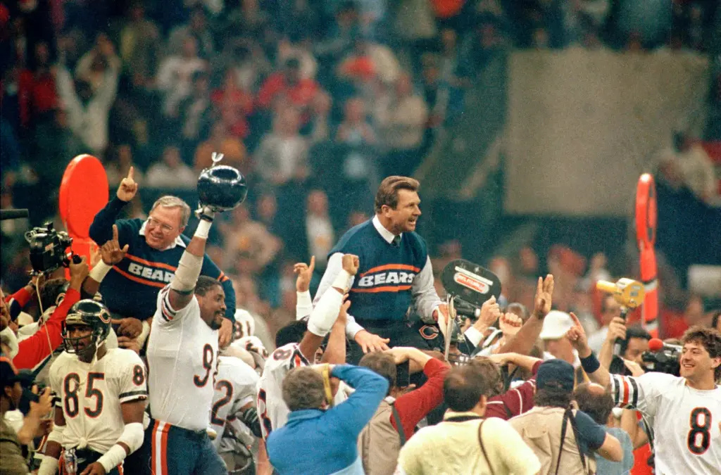 Bears head coach Mike Ditka and Defensive coordinator Buddy Ryan...