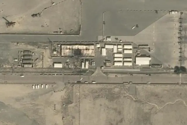 This satellite image from March 4, 2026, shows the aftermath...
